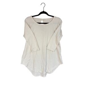 Anthropologie Women’s Waffle Knit Shirt, White, Size S, GUC